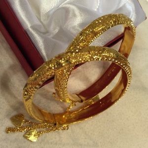 24k Gold Bangles